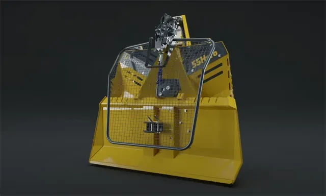 Oglejte si 3D model gozdarskega vitla 55Hpro Premium z vsemi detajli